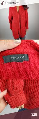 Primark Red Terry Cloth Cardigan Size 2x 18w Primark Uk