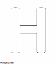 Color hummingbird alphabet coloring page. H Letter Alphabet Coloring Page