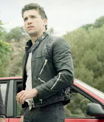 Denver went to save tokyo (image: Jaime Lorente Money Heist Denver Leather Jacket Jackets Creator