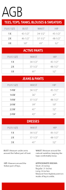 52 Expository Agb Petite Size Chart