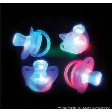 Light Up Joke Pacifier Case Of 72 Walmart Com Led Glow Lights Multi Color Led Pacifier