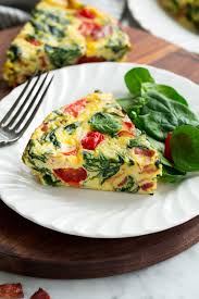Frittata With Bacon Spinach Tomato And Swiss The Best Easiest Frittata Recipe No Pre Cooking The Eggs On Th In 2020 Frittata Recipes Recipes Easy Frittata Recipe
