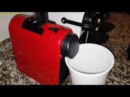 English Nespresso Delonghi Essenza Mini Coffee Machine Emptying The System Before A Period Of Non Use And For Frost Prot Maquina De Cafe Nespresso Reparacao