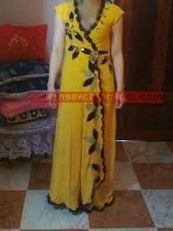 Pattern Sewing باترون مفصل لقندورة صيفي صفراء Abaya Fashion African Fashion Dresses Fashion Dresses