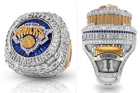 All the details on the diamond-and-sapphire Knicks NBA championship rings