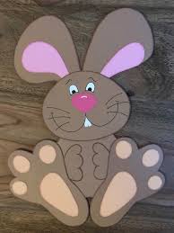 Fruhlings Osterdekoration Fensterbild Aus Tonkarton Hase 31 5 Cm Eur 4 50 Osterei Vorlage Hase Basteln Vorlage Osterdekoration