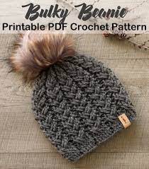 Make A Cozy Hat With Bulky Yarn Bulky Hat Crochet Patterns Winter Hat Crochet Pattern Amorecr Winter Hat Crochet Pattern Crochet Hats Crochet Beanie Pattern