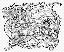 Your body will relax as you spend more time coloring. Coloring Book Colouring Pages Dragon Adult Child Png 1846x1531px Coloring Book Adult Art Artwork Black And