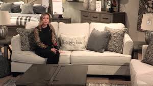 If you love a touch of texture, youre sure to appreciate this mercado sofas gorgeous gray upholstery with subtle chevron effect. Alcona Linen Sofa 9831038 Ashley Furniture Homestore India Youtube