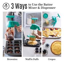 Batter Mixer Dispenser Pampered Chef Waffle Stick Pan Recipe Pampered Chef Recipes