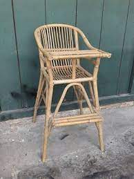 vintage rattan baby high chair baby high chair chair high chair