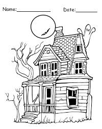 You can print or color them online at getdrawings.com for absolutely free. Haunted House Printable Halloween Coloring Page