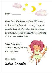 Abschiedsbrief für krippenkind muster : Brief Von Der Zahnfee Milchzahndose Kaufen