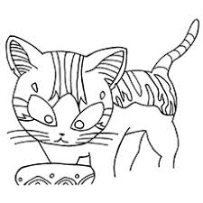 Flirtatious kitty gives us a look. Top 15 Free Printable Kitten Coloring Pages Online