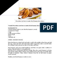 Download free banana png png with transparent background. Procedure Text How To Make Fried Banana Dan Artinya