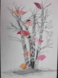 Tree Shape Art Lessons Middle School Art Creative Art