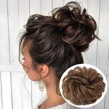 Stylish, easy and trendy hairstyles are always the favorite of women. Buy Moonshow Messy Bun Hair Piece Hair Bun Extensions Wavy Curly Messy 2pcs Tousled Updo Messy Hair Bun Scrunchies For Women Thick Hair Piece Scrunchies Updo Curly Bun Extension Synthetic Chignon Hair