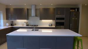 A movable kitchen island is ideal for those who don't want a costly remodel or have a small profile kitchen. Large Kitchen Island In Gloss Grey Style Within