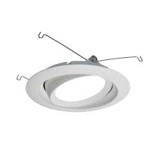 Halo 6 In Matte White Directional Led Recessed Ceiling Light Attachable Module Trim 694wb The Home Depot