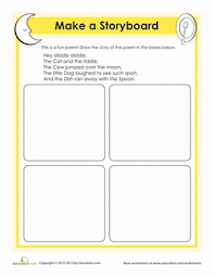 Make A Storyboard Worksheet Education Com Reading Comprehension Kindergarten Kindergarten Reading Kindergarten Comprehension Worksheets