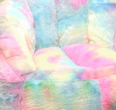 Get comfy bean bag chairs, bean bags, futon chairs and more at bed bath & beyond. Buy Heritage Club Rainbow Faux Fur Bean Bag Chair Pastel Tie Dye Online In Taiwan 706891069