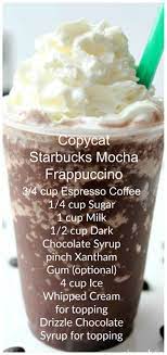 Copycat Starbucks Mocha Frappuccino Recipe Starbucks Recipes Starbucks Drinks Recipes Starbucks Frappuccino Recipe