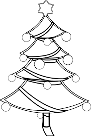 Coloring Pages Christmas Tree Clipart White Christmas Image Christmas Tree Images