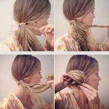 Micro Braided Side Bun Tutorial Buns Updos Hairstyles Medium Hair Styles Side Bun Hairstyles Hair Styles