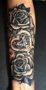 What does a purple rose tattoo mean? Black Rose Vintage Floral Flower Traditional Forearm Tattoo Ideas For Women For Girls Girly Cr Forearm Tattoo Women Underarm Tattoo Girls With Sleeve Tattoos