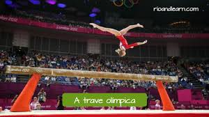 Na trave de equilíbrio, o elemento mais difícil era de valor g, que era com uma pirueta. Aparelhos Da Ginastica Artistica Em Portugues Rio Learn