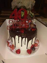 40th Wedding Anniversary Drip Cake 40th Anniversary Cakes 40th Wedding Anniversary Cake 40th Cake