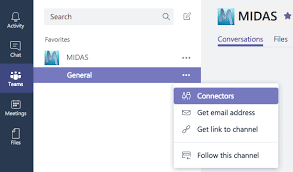Microsoft Teams Integration Obtain A Webhook Url Midas Room Booking System