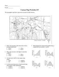 See how mountains, depressions, valleys and cliffs are represented on topographic maps. Worksheets Contour Maps Lesson Plans Worksheets