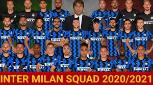 Internazionale Milano Squad 2020 2021 Inter Milan Romelu Lukaku Milan