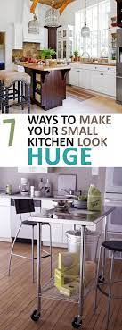 7 Secrets To Make Your Kitchen Look Bigger Make Kitchen Look Bigger Kitchen Inspirations Small Kitchen