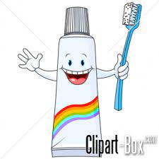 Clipart Tooth Paste Tube And Brush Royalty Free Vector Design Brushing Teeth Cartoon Presentation Design Layout