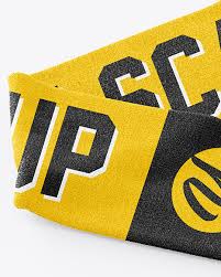Download Fan Scarf Mockup In Apparel Mockups On Yellow Images Object Mockups