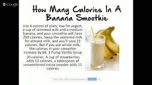 Bestelle jetzt smoothies online und hole es dir am selben tag im markt ab! How Many Calories In A Banana Smoothie Youtube