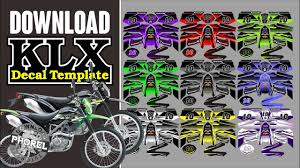 Decal klx hitam sumber : Free Decal Klx Template Real Size Cc Youtube