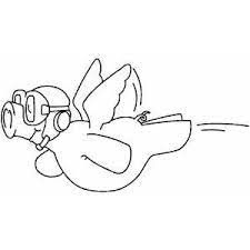 The stocky mammal, pig, makes an appearance in various shapes and forms in this set of coloring pages. Flying Pig Coloring Page