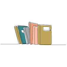 Vector Continuous Line Drawing Of Stack Of Books Educational Ioncept Minimalist Design Line School Graphic Png And Vector With Transparent Background For Fre In 2020 Continuous Line Drawing Line Drawing Line