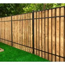 A moderately skilled diy homeowner, with the help of a second pair of hands, can easily install an aluminum fence. Slipfence 3 In X 3 In X 100 In Black Powder Coated Aluminum Fence Post Includes Post Cap Sf2 Pk308 The Home Depot
