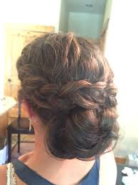 Thick Hair Side Braid Into Low Bun Chignon Wedding Hairstyle Www Majesticmountainbeauty Com Side Br Thick Hair Styles Plaits Hairstyles Braided Bun Hairstyles