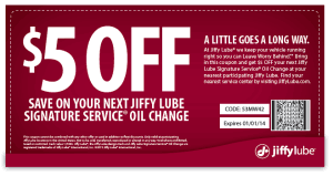 Jiffy Lube Oil Change Coupon 2013 So Many Discounts