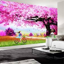 Check spelling or type a new query. Wallpaper 3d Wall Mural Large Custom Custom 3d Photo Wallpaper Romantic Cherry Blossom Tree Cartoon Mural Modern Simple Living Room Bedroom Home Decoration Painting 300cmx210cm Amazon Com