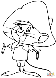 Click The Looney Tunes Speedy Gonzales Coloring Cartoon Coloring Pages Looney Tunes Characters Cartoon Caracters