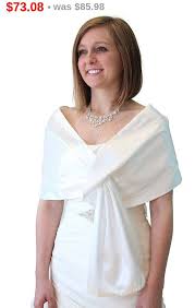 Spring Sale Ivory White Satin Reversible Bridal Wrap For Jennifer H Shrug For Dresses Bridal Satin Wedding Shrug