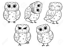 Try these owl coloring pages with your avian the owl and the pussycat. Coloring Page Outline Of Cute Cartoon Wolf Vector Set Of Funny Cartoon Owl In Different Postures Isolated On White Background Coloring Book Of Forest Wild Animals And Birds For Kids Royalty Free