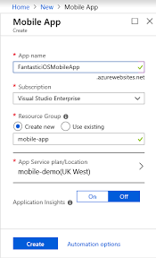 From your control panel there is a specific section where you can set. Tip 187 Create A Back End For Your Next Native Ios Application Azure Tips And Tricks