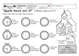 Use the words 'past' and 'to' to describe the time correctly. French Ks2 Level 3 Ks3 Year 7 What Time Is It Teaching Resources